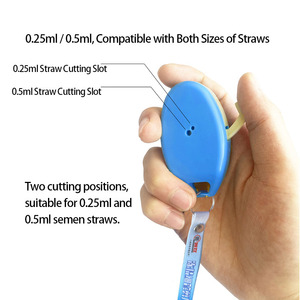 Taglierina Portatile per Cannucce di Seme Veterinario per Allevamento Bovini Suini Ovini 0.25ml 0.5ml con Posizionamento Automatico - Product Image 6