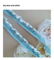 Bande de 2,0 cm en fibre de verre avec bordure en velours pour la décoration artisanale DIY, vêtements, sous-vêtements, bandeaux, accessoires, dentelle élastique