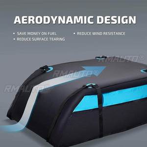 Bolsa de Carga Impermeable para Techo de Auto 600D/420D 120x90x44cm, Portaequipajes, Bolsa de Almacenamiento Negra para Viajes, SUV, Camioneta - Product Image 4
