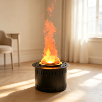 Insert de cheminée électrique 3D à vapeur d'eau de 35 cm, LED, à économie d'énergie, flamme réaliste, pour salon et hôtel