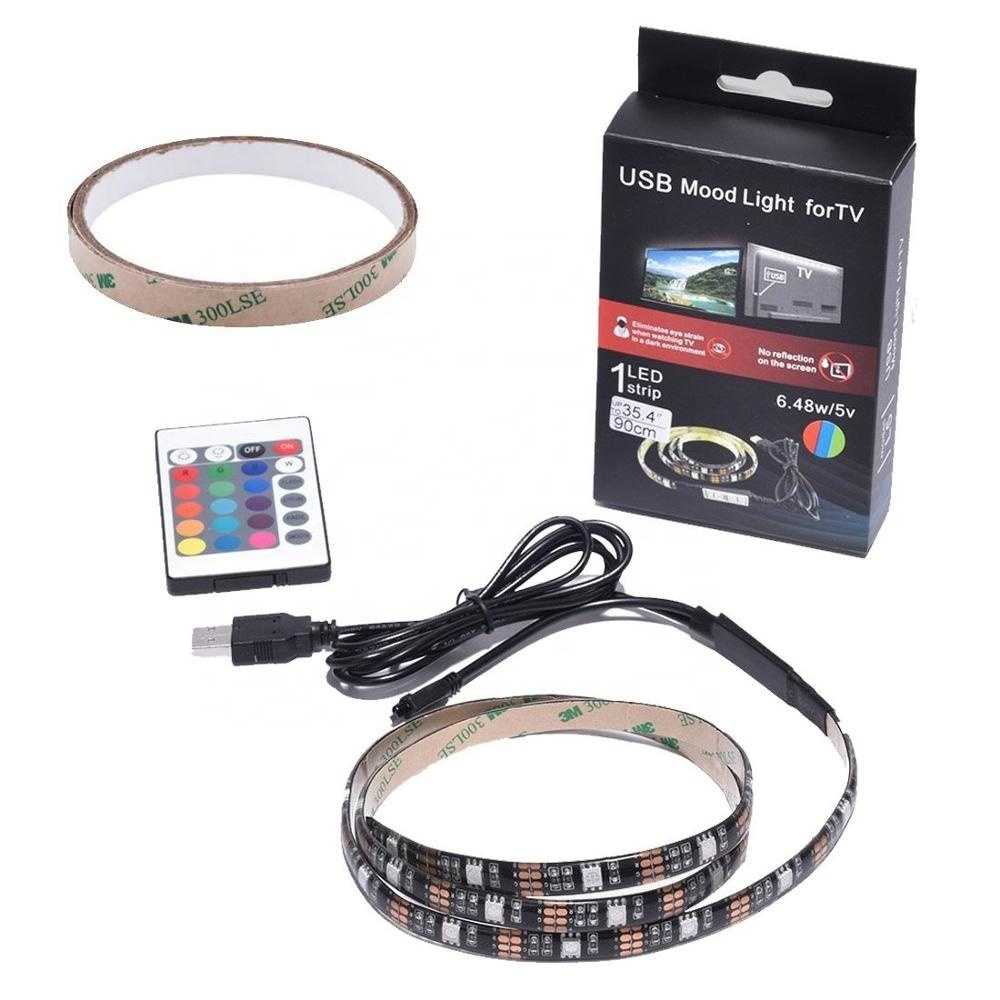 LED bande éclairage Ambilight rvb rétro-éclairage TV bandes flexibles lumières étanche Port USB Alimenté