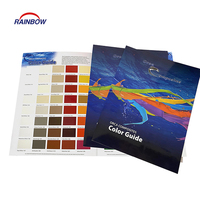 Catalogue couleur imprimé offset sur papier d'art avec plastification et options de logo personnalisé
