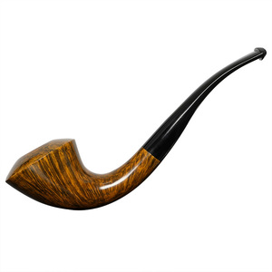 Muxiang Briar Wood Smoking Pipe Bent Type 3mm Filter Men's Style Tobacco Pipe - Product Image 5
