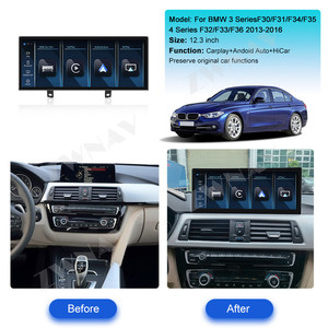 ZWNAV 12.<span class=keywords><strong>3</strong></span> นิ้ว ระบบไร้สาย Carplay สำหรับรถยนต์ BMW ซีรีส์ <span class=keywords><strong>3</strong></span> รุ่น F30 ซีรีส์ 4 รุ่น F32 F33 F36 ปี 2013-2016 เครื่องเล่นวิทยุติดรถยนต์ ระบบนำทาง GPS มัลติมีเดีย - Product Image 3