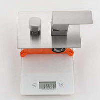 Ensemble de robinetterie de douche thermostatique encastrée en laiton massif au design moderne, finition brossée, mitigeur monocommande avec jet pluie et massage