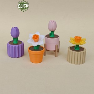 Porte-clés anti-stress en forme de fleur, jouet sensoriel portable, pendentif minimaliste en plastique - Product Image 2