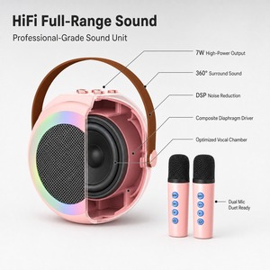 Microfono Wireless OEM Professionale per Karaoke con Sistema Altoparlante USB e Modificatore di Voce YF96 - Product Image 2