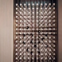 Casier à vin de luxe léger en alliage d'aluminium acrylique pour l'affichage et le stockage des restaurants de haute qualité et à bon prix