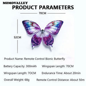 Farfalle Bioniche Dorate Magiche Grandi e Intelligenti con Ali Mobili e Luci LED per Matrimoni, Drone con Anello e Spettacolo di Luci LED per Decorazioni - Product Image 6