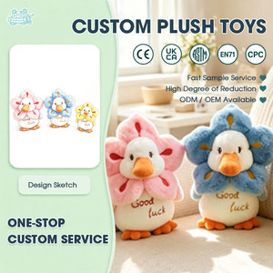 Peluche Canard Colorée de Qualité Supérieure, Douce et Confortable, en Coton PP, Idéale pour les Fêtes d'Anniversaire des Enfants et pour Soulager le Stress - Product Image 1