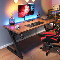 Ensemble de bureau et chaise d'ordinateur en fibre de carbone moderne pour la maison ou le bureau pour les jeux et les sports électroniques avec cadre en métal
