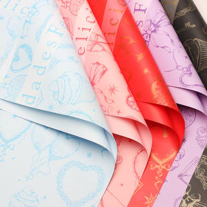 Papel de Regalo Evergreen con Diseño de Oso Español, Impermeable, con Marco, Papel Floral Coreano para Ramos, Accesorios para Floristas, Proveedor de Paquetes - Product Image 1