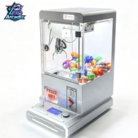 Mini machine à griffes d'arcade avec accepteur de billets et paiement par carte, machine de préhension de jouets de bureau pour centre de jeux d'arcade