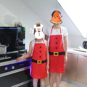<span class=keywords><strong>Delantal</strong></span> <span class=keywords><strong>de</strong></span> <span class=keywords><strong>cocina</strong></span> <span class=keywords><strong>de</strong></span> Navidad <span class=keywords><strong>rojo</strong></span> para niños y adultos, accesorios para disfraces <span class=keywords><strong>de</strong></span> Navidad, para Navidad, para Navidad - Product Image 2
