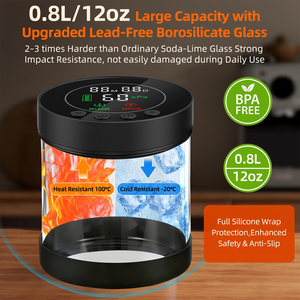 Automatic Vacuum Coffee Canister 0.8L, Electric Airtight Food Storage <b>Container</b> with LED Display & Rechargeable, Smart Pressure - Product Image 3