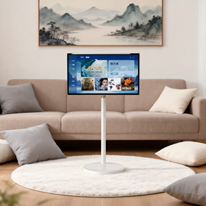 ทีวีสมาร์ท LED จอแสดงผล <span class=keywords><strong>32</strong></span> นิ้ว พร้อมขาตั้งแบบมีล้อ ระบบ Android 15 หน้าจอสัมผัส Incell จอภาพเคลื่อนย้ายได้สำหรับความบันเทิงภายในบ้าน - Product Image 1