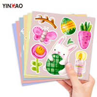Feuilles d'autocollants personnalisés découpés à la forme, autocollants adhésifs en vinyle colorés pour décorer l'ordinateur portable et le téléphone, pack d'autocollants mignons