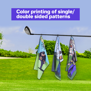 Broderie personnalisée, impression numérique avec Pothook, tissage gaufré, pas de perte de cheveux, serviette de Golf en microfibre, DIY - Product Image 3