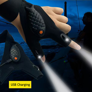 Guante de Medio Dedo con Linterna LED, Herramienta para Exteriores, Luz Nocturna, Pesca, Camping, Senderismo, Supervivencia, Rescate, Herramienta Multiusos con Luz - Product Image 2