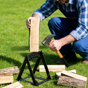 Herramienta Manual <span class=keywords><strong>para</strong></span> Partir <span class=keywords><strong>Leña</strong></span> de Acero al Carbono Negro de Grado Industrial, Partidor de <span class=keywords><strong>Leña</strong></span> Resistente - Product Image 1