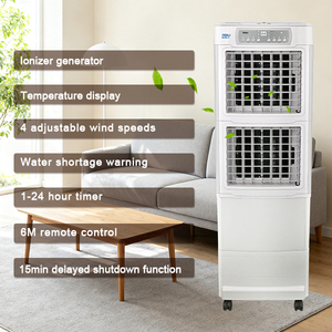 Ventilador <span class=keywords><strong>Enfriador</strong></span> <span class=keywords><strong>de</strong></span> Aire Evaporativo con Control Remoto, Logotipo y Caja Personalizados OEM/ODM, con Tanque <span class=keywords><strong>de</strong></span> <span class=keywords><strong>Agua</strong></span> Grande <span class=keywords><strong>de</strong></span> 45L y <span class=keywords><strong>Base</strong></span> Elevada - Product Image 3