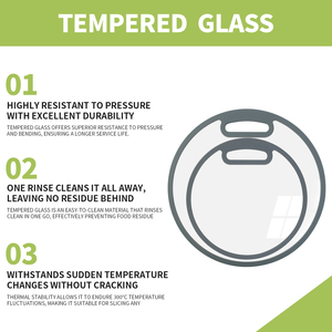 <span class=keywords><strong>Planche</strong></span> à découper double face <span class=keywords><strong>en</strong></span> <span class=keywords><strong>verre</strong></span> trempé, idéale pour la cuisine, passe au lave-vaisselle, convient aux légumes, pains et viandes (<span class=keywords><strong>Grande</strong></span> taille) - Product Image 2