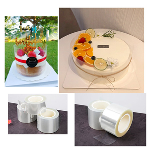 Mousse <strong>Cake</strong> Surrounding Edge Plastic Acetate 8 cm Width <strong>Cake</strong> <strong>Collars</strong> Clear <strong>Cake</strong> Strips - Product Image 5