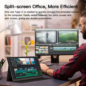 Màn hình laptop di động 16.1 <span class=keywords><strong>inch</strong></span> 2.5K, đa nhiệm, màn hình <span class=keywords><strong>LCD</strong></span> di động, loa kép, màn hình <span class=keywords><strong>LCD</strong></span> di động ngoài - Product Image 5