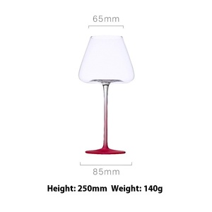 Copa de <span class=keywords><strong>Vino</strong></span> Moderna y Sencilla de Cristal Esmerilado <span class=keywords><strong>Rosa</strong></span> Degradado, 601-700ml, para Fiestas, Marca Sheng Rui - Product Image 6