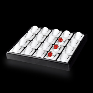 Petits bijoux de luxe, bijoux, collier, boucles d'oreilles, clous d'anneau, support de tampon blanc, présentoirs, ensembles de plateaux pour vitrine - Product Image 6