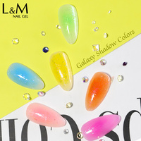 Gel uv soak-off, vernis à ongles, effet d'ombre de galaxie, étanche, chine