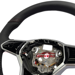 <span class=keywords><strong>Volante</strong></span> de Cuero Genuino para Volkswagen <span class=keywords><strong>VW</strong></span> GOLF VIII Golf 8 GTI 7.5 GTI 7 MK7 MK7.5 MK8 MK6, <span class=keywords><strong>Volante</strong></span> para Auto <span class=keywords><strong>Deportivo</strong></span> - Product Image 4