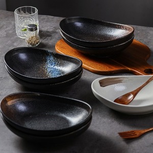 Ceramic Yuanbao Bowl Salad Noodle Soup Dish <strong>Plate</strong> <strong>Creative</strong> Hotel Tableware Fujian <strong>Serve</strong> Trays Dishwasher Safe Eco-Friendly - Product Image 1