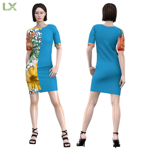 Vestido con estampado tropical para mujer, vestidos largos informales con estampado floral, diseño tribal de Polinesia para verano - Product Image 2