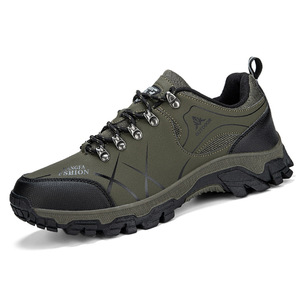 Chaussures de randonnée pour hommes, tige synthétique, semelle extérieure en caoutchouc, doublure en mesh respirant, toutes saisons, taille 14, trekking en plein air - Product Image 2