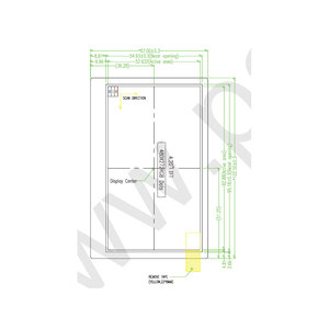 Pantalla LCD TFT480272-27-E de 4,2 pulgadas, 272 × 480 RGB SPI, alto brillo, 740 nits, pantalla LCD IPS de amplio rango de temperatura para automoción - Product Image 1