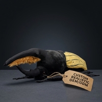 Peluche Personalizado de Escarabajo Hércules Dynastes, Muñeco de Peluche Suave para Museo de Insectos, Souvenir, Regalo, Proveedor, Fábrica, OEM, ODM
