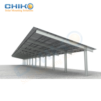 CHIKO Promotion : Supports de montage pour carport / stationnement de voitures en alliage d'aluminium et acier inoxydable, résistance au vent 60 m/s, résistance à la neige 1,8 KN/M2