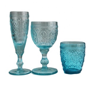 Copa de copas de <span class=keywords><strong>vino</strong></span> de pared gruesa de color rosa girasol ecológico a buen <span class=keywords><strong>precio</strong></span> LANGXU con patrón de <span class=keywords><strong>diamante</strong></span> en relieve - Product Image 3