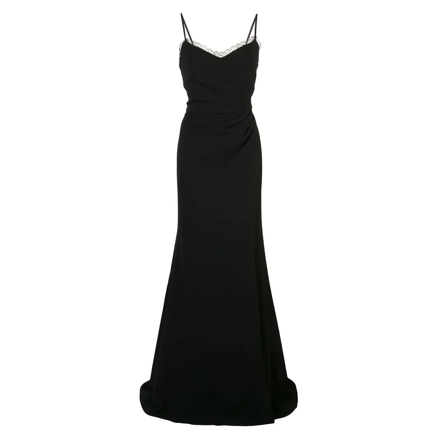 New Trendy Elegant Spaghetti Strap Long Maxi Women Black Evening Dress Mother of the Bride Clothing Dresses
