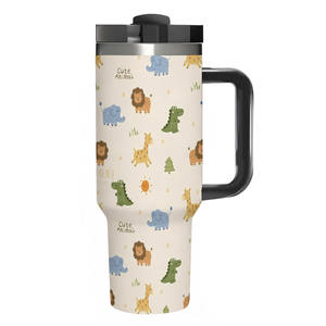 Free Shipping Support DIY Custom 40oz Tumbler Handle Large Capacity Camping Stainless Steel Vacuum Insulated Eco-Friendly <b>Water</b> - Product Image 1