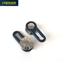 Nouveau produit en promotion : Extension de taille ronde en plastique pour jeans, avec boucle extensible, détachable et réglable, pour pantalons, Chine