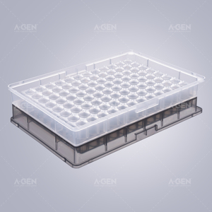 Plaques de puits rondes, 96 assiettes à fond V rond, 0.36mL, pour expériences - Product Image 3