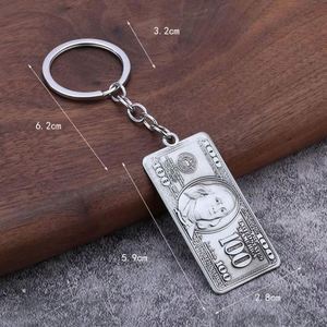 Colgante de Dólar Estadounidense en Aleación de Zinc Repujado, Diseño Creativo de Moneda, Ligero, Estilo Moderno y Minimalista, Souvenir Promocional Retro de $100 - Product Image 2
