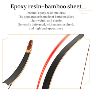 Arc traditionnel STARCN C2 20-40 Lbs, équipement de tir à l'arc, <span class=keywords><strong>composite</strong></span> bambou et époxy, longbow 140cm, arc monobloc pour tir et chasse - Product Image 4
