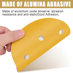 25pcs-set 30sets-carton 150mm 40/60 discos de lijado de grano 7 agujeros SATC papel de <span class=keywords><strong>lija</strong></span> Orbital almohadillas de gancho y bucle mejor <span class=keywords><strong>precio</strong></span> - Product Image 2