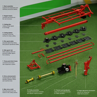Faucheuse multi-disques YCM pour tracteurs, entraînée par prise de force, suspension à ressorts pour un levage facile et rapide