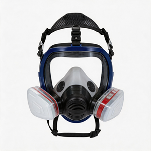 Máscara de Gas Completa con Filtros para Protección Respiratoria contra Productos Químicos, Pesticidas, Pintura en Aerosol, Polvo Industrial y Rescate en Incendios - Product Image 1