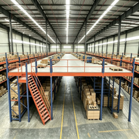 HONGXIN Étagère de mezzanine en acier laminé à froid, robuste, personnalisable, sans boulons, avec revêtement en poudre et protection contre la corrosion