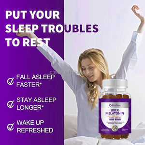 Permen Kunyah Melatonin Solilan 10mg dengan Akar Ashwagandha, GABA, <span class=keywords><strong>Vitamin</strong></span> B6, <span class=keywords><strong>B12</strong></span>, Magnesium Glisinat untuk Remaja (Label Pribadi) - Product Image 2